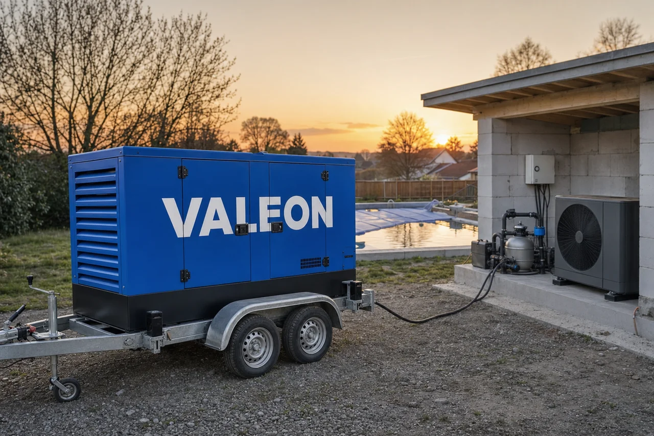 Mobilní elektrocentrála Valeon v praxi — detail