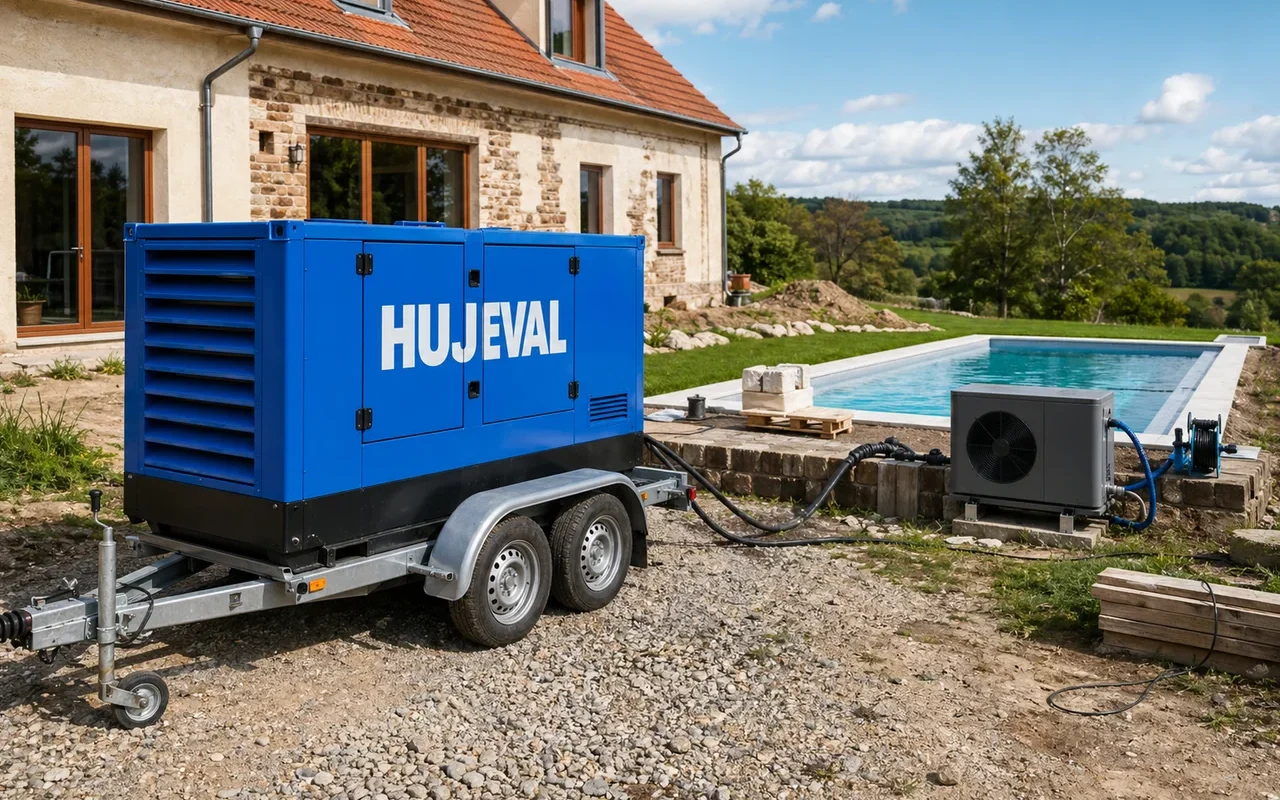 Bazén a tepelné čerpadlo bez sítě: rozhovor s majitelem, který to zvládal 4 měsíce