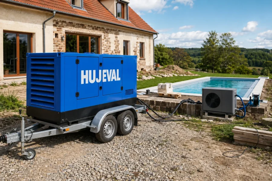 Bazén a tepelné čerpadlo bez sítě: rozhovor s majitelem, který to zvládal 4 měsíce