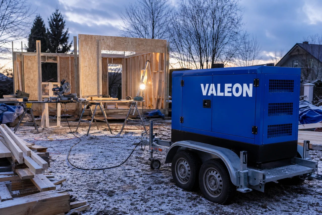 Mobilní elektrocentrála Valeon v praxi — detail