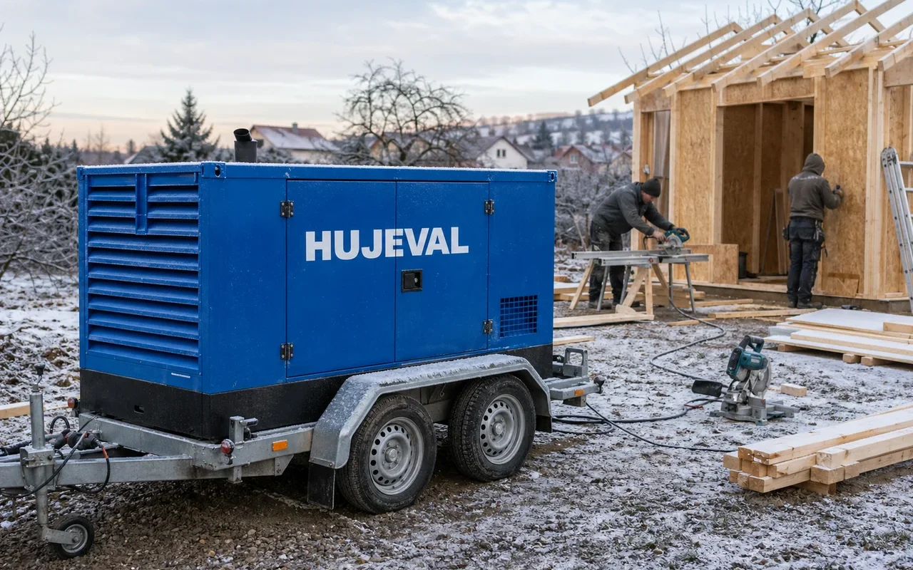 Zahradní domek v lednu: jak se to stavělo, když byl mráz a žádná zástrčka