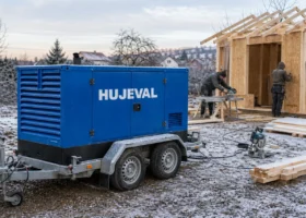 Zahradní domek v lednu: jak se to stavělo, když byl mráz a žádná zástrčka