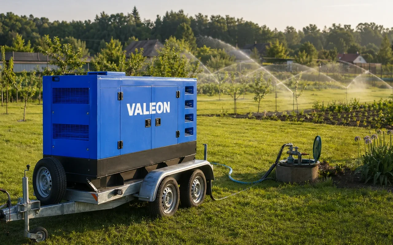 Závlahový systém na velké zahradě: kdy se vyplatí elektrocentrála místo přípojky