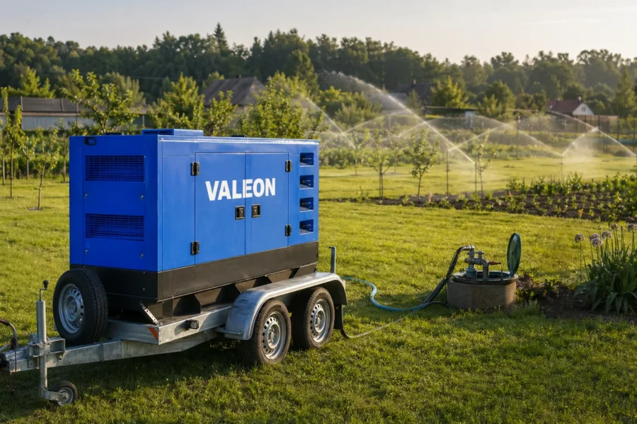 Závlahový systém na velké zahradě: kdy se vyplatí elektrocentrála místo přípojky