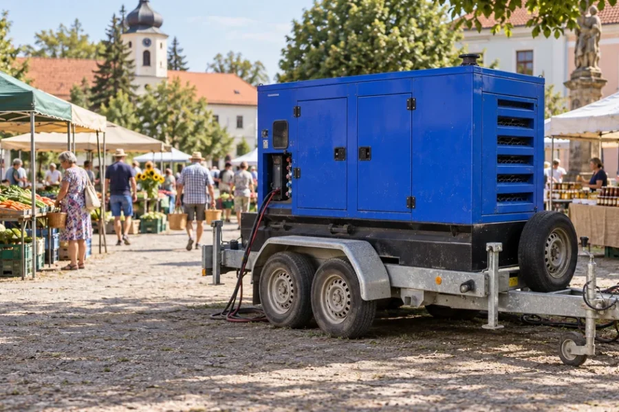Farmářský trh na návsi: jak obec naplánuje proud pro dvě desítky stánků