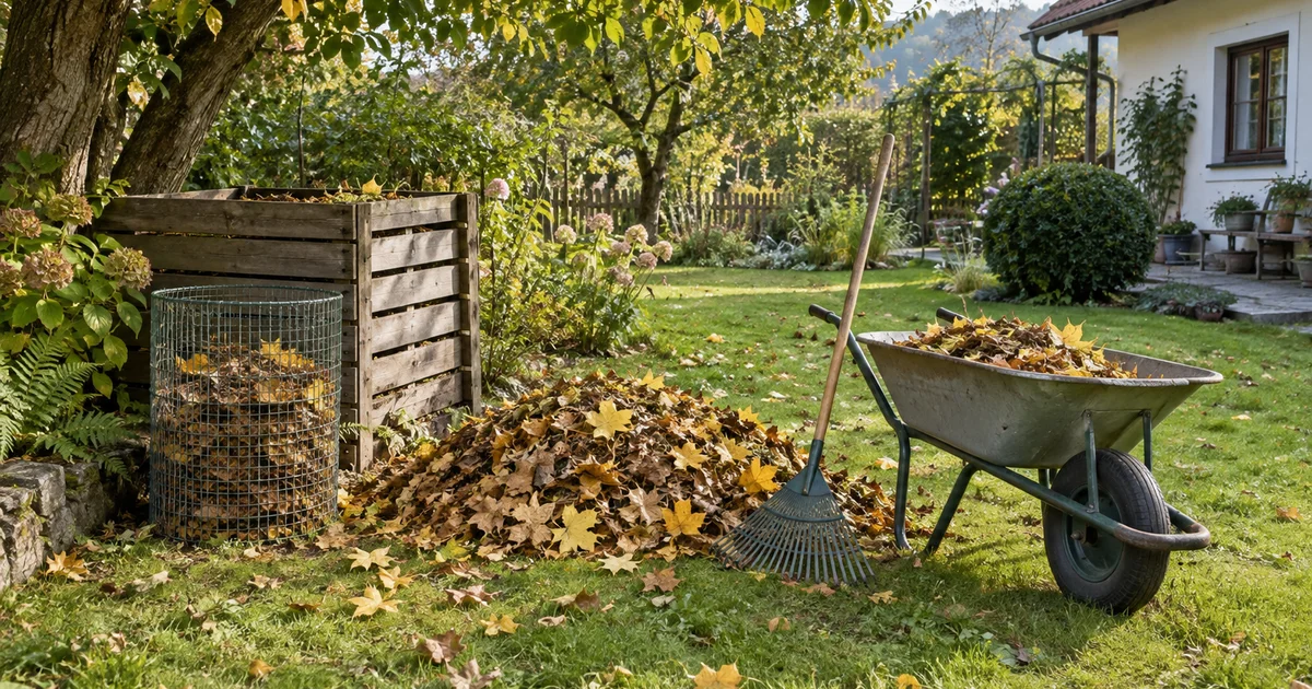 Spadané listí: kompost, mulč, nebo listovka a co ne
