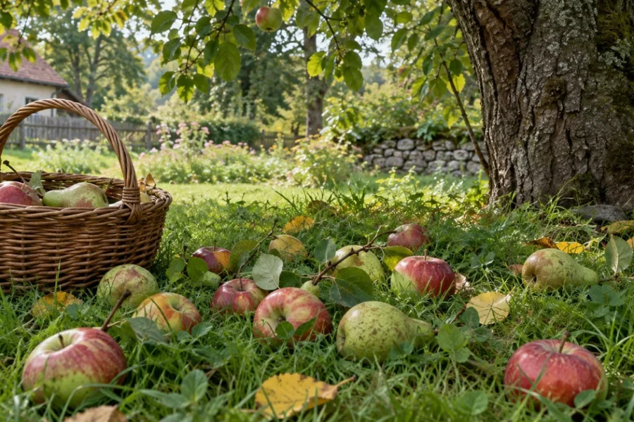 Spadané a zaschlé ovoce: proč ho sebrat a co s ním dál